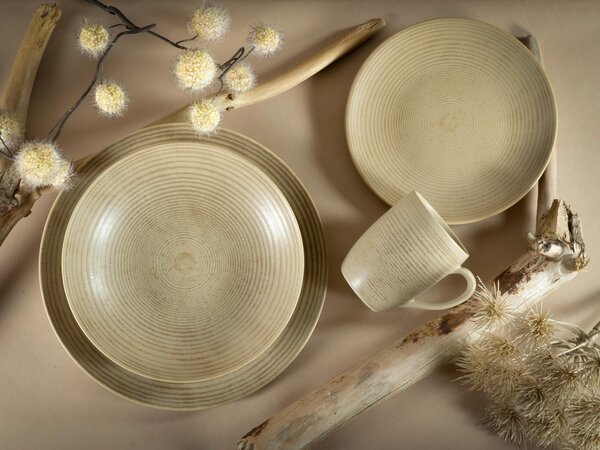 KOMBINOVANÝ SERVIS, 16-dielne, kamenina Creatable - Online Only bytové doplnky, Online Only