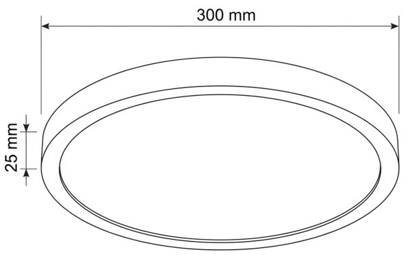Brilagi - LED stropné svietidlo ESTELA LED/18W/230V čierna