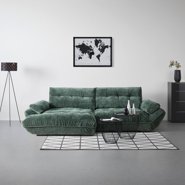 SEDACIA SÚPRAVA, textil, tmavozelená - Sedačky