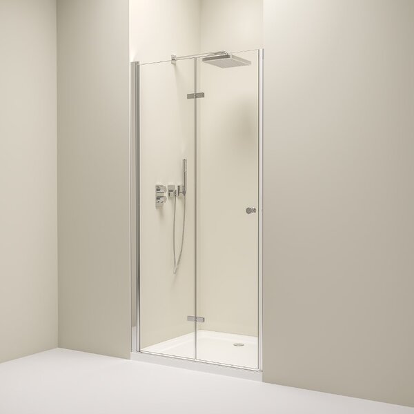 Erga Berlin, skladacie sprchové dvere do otvoru 70x195 cm, 6mm číre sklo, chrómový profil, ERG-V02-BERLIN-D070-CR
