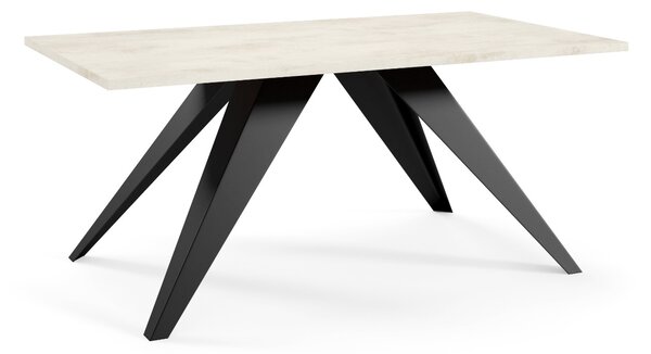 KONFERENČNÝ STOLÍK TIBERIO WHITE CHROMIX 120 cm