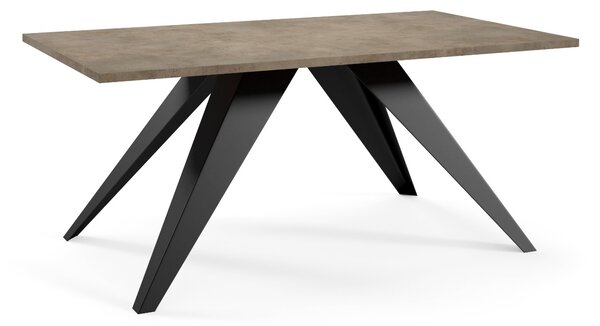 KONFERENČNÝ STOLÍK TIBERIO TMAVO ŠEDÝ BETÓN CHICAGO 120 cm