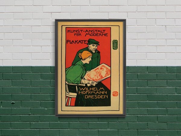 Poster Poster Wilhelm Hoffmann Dresden, Modern Printers