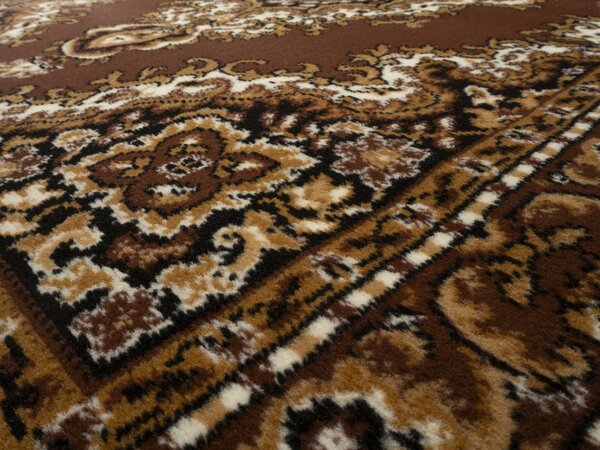 Alfa Carpets , TRHÁK: Kusový koberec TEHERAN T-102 brown kruh, 190x190 (průměr) kruh, hnedá, chodba / predsieň