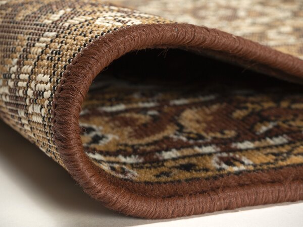 Alfa Carpets , TRHÁK: Kusový koberec TEHERAN T-102 brown kruh, 190x190 (průměr) kruh, hnedá, chodba / predsieň