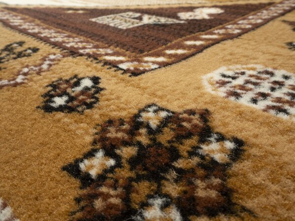 Alfa Carpets , Kusový koberec TEHERAN T-375 beige, 120x170, béžová, chodba / predsieň