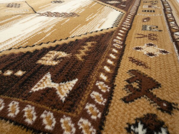 Alfa Carpets , Kusový koberec TEHERAN T-375 beige, 120x170, béžová, chodba / predsieň