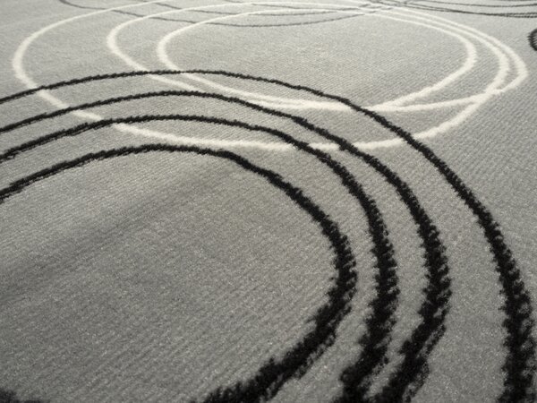 Alfa Carpets , Kusový koberec Circles grey, 120x170, šedá, chodba / predsieň