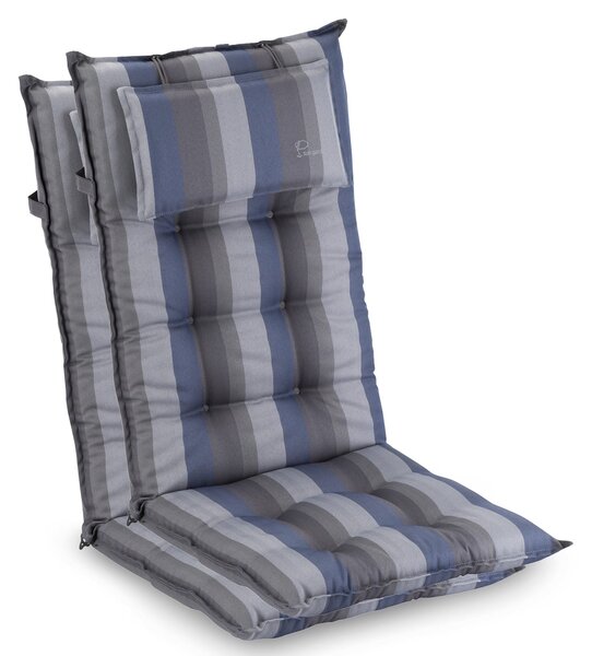Blumfeldt Sylt, čalúnená podložka, podložka na stoličku, podložka na vyššie polohovacie kreslo, vankúš, polyester, 50 × 120 × 9 cm, 2 x čalúnenie