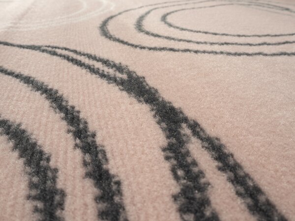 Alfa Carpets , Kusový koberec Circles powder pink, 120x170, ružová, chodba / predsieň