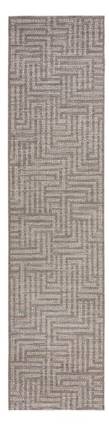 Šedo-béžový vonkajší koberec behúň 230x60 cm Salerno - Flair Rugs