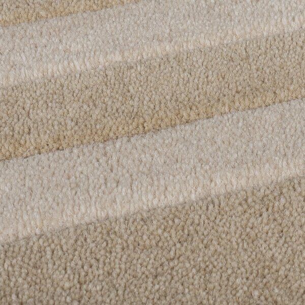 Ručne tkaný vlnený behúň v prírodnej farbe 80x230 cm Lois Scallop – Flair Rugs