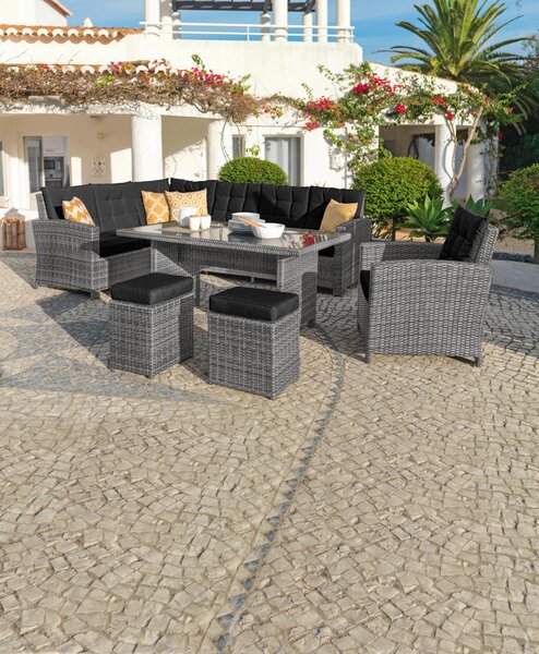 ZÁHRADNÁ ZOSTAVA 6-dielne, kov, plast, sklo, textil Ambia Garden - Záhradné zostavy