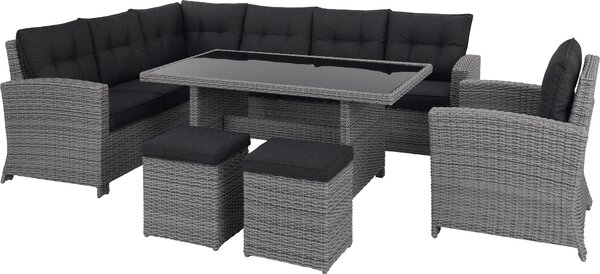 ZÁHRADNÁ ZOSTAVA 6-dielne, kov, plast, sklo, textil Ambia Garden - Záhradné zostavy