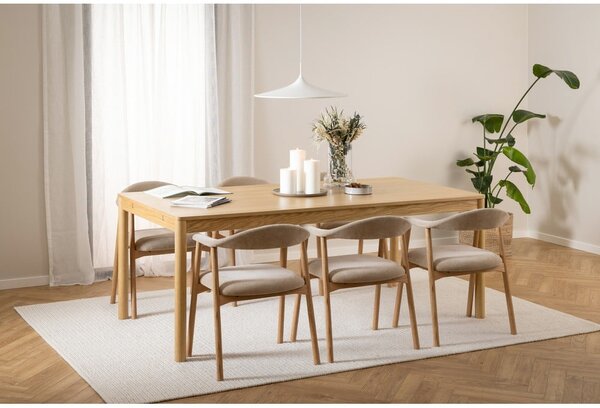 Rozkladací jedálenský stôl v dekore duba v prírodnej farbe 100x200 cm Atlantic – Actona