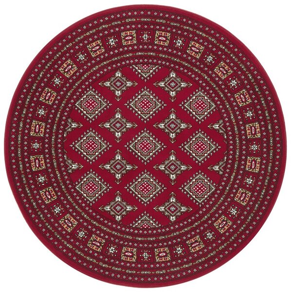 Nouristan - Hanse Home koberce Kruhový koberec Mirkan 104108 Red - 160x160 (priemer) kruh cm