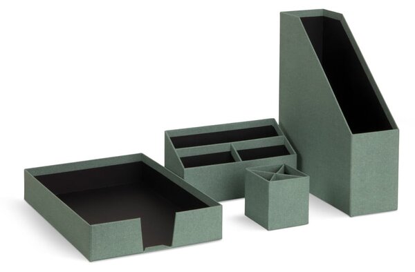 Kartónové organizéry v súprave 4 ks Hugo Canvas Paper Laminate – Bigso