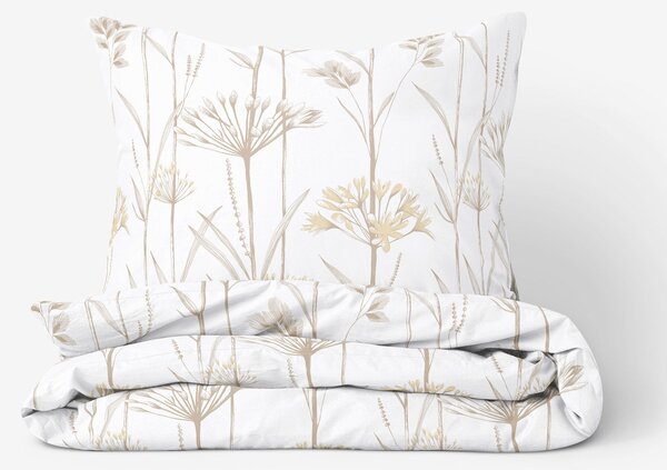Goldea bavlnené posteľné obliečky - okrasné rastliny 220 x 200 a 2ks 70 x 90 cm (šev v strede)