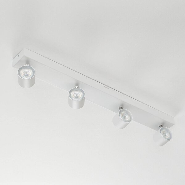 Philips Star LED svetlo biele 4-pl. WarmGlow, Biela / opálová, Obývacia izba / jedáleň, kov, Moderný, Stropné svetlo