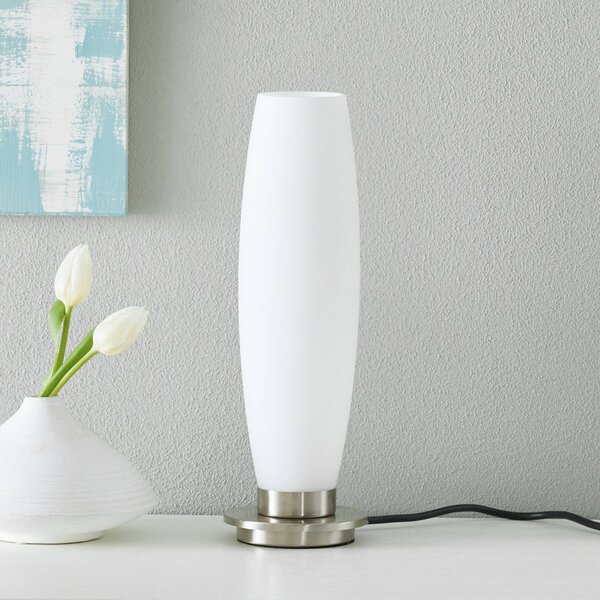 Paul Neuhaus Tyra stolová lampa, sklo, Ø 10 cm, stmievateľná, G9, Obývacia izba / jedáleň, Sklo, Moderný, Stolová lampa