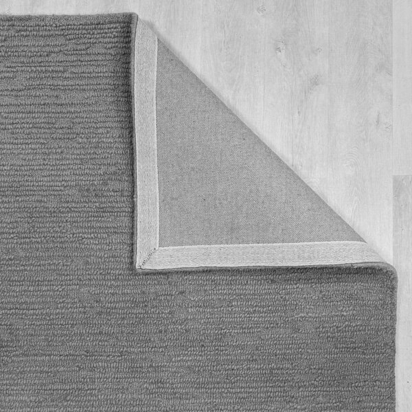 Sivý ručne tkaný vlnený koberec 200x290 cm Harris Boucle – Flair Rugs