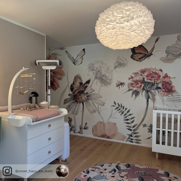 UMAGE Eos závesná lampa large v bielej, Biela / opálová, Obývacia izba / jedáleň, Dizajn, Závesné svietidlo