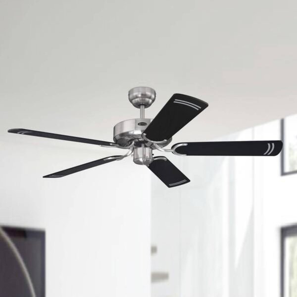 Westinghouse Cyclone ventilátor v čiernej, Čierna, Obývacia izba / jedáleň, kov