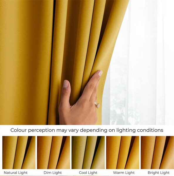 Žltý dimout záves 140x175 cm Kierra – Restilo