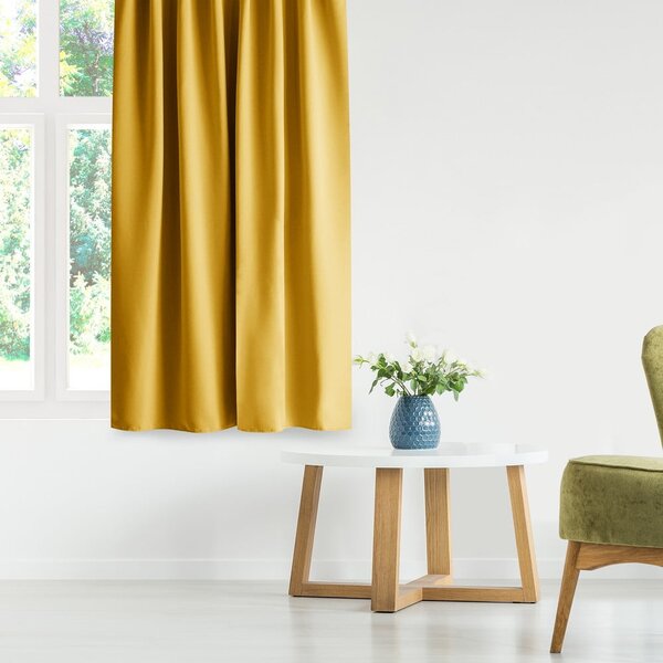 Žltý dimout záves 140x175 cm Kierra – Restilo