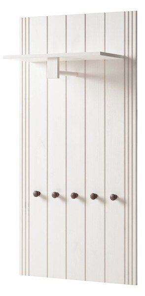 Biela predsieňová zostava z borovicového dreva 60x120x25 cm Anita – Støraa