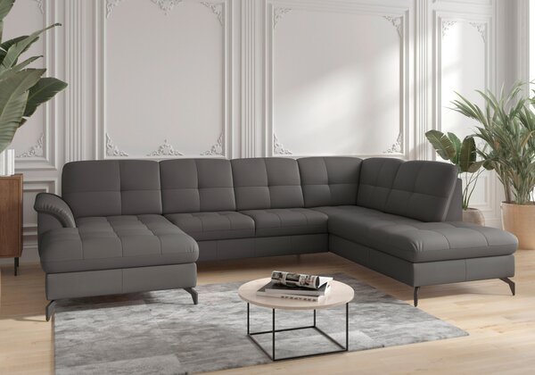 SEDACIA SÚPRAVA, textil, koža, antracitová Sit & More - Sedačky, Online Only