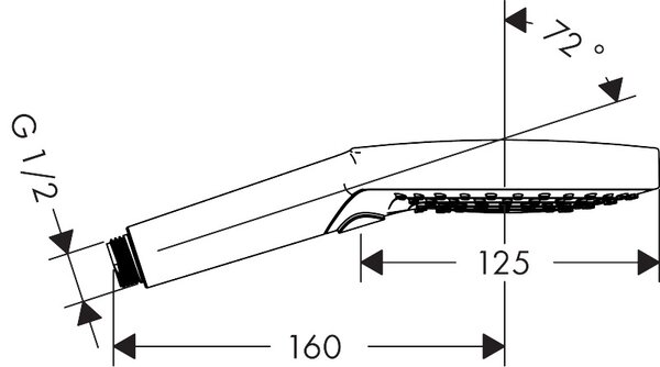 Hansgrohe Raindance Select S - Ručná sprcha 120 3jet, kartáčovaný bronz 26014140