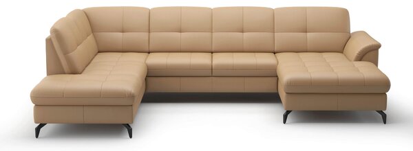 SEDACIA SÚPRAVA, textil, koža, cappuccino Sit & More - Sedačky, Online Only