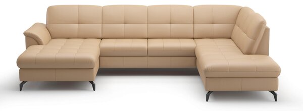 SEDACIA SÚPRAVA, textil, koža, cappuccino Sit & More - Sedačky, Online Only