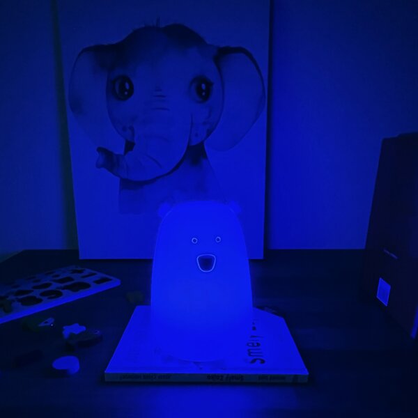 Silikónová detská lampa - ľadový medveď