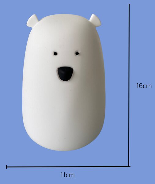 Silikónová detská lampa - ľadový medveď