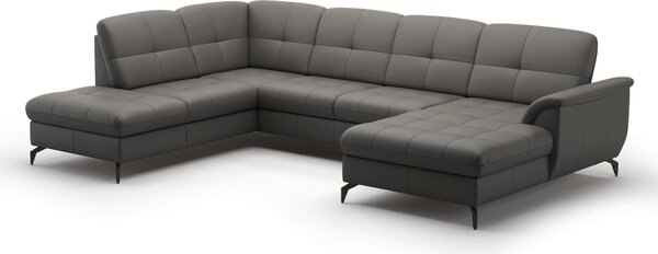 SEDACIA SÚPRAVA, textil, koža, mokka Sit & More - Sedačky, Online Only