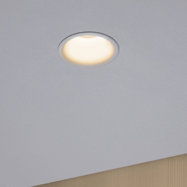 Paulmann zapustené svetlo Cymbal 3x6W warmdim IP44, Biela / opálová, Obývacia izba / jedáleň, Plast, Moderný, Zapustené stropné svietidlo