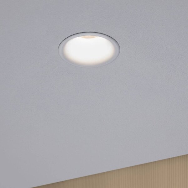 Paulmann zapustené svetlo Cymbal 3x6W warmdim IP44, Biela / opálová, Obývacia izba / jedáleň, Plast, Moderný, Zapustené stropné svietidlo