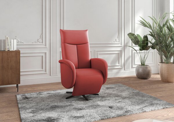 RELAXAČNÉ KRESLO, koža, červená Sit & More - Online Only obývacie izby, Online Only