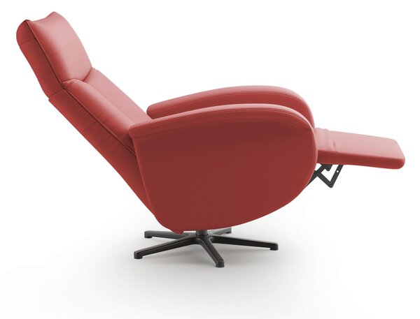 RELAXAČNÉ KRESLO, koža, červená Sit & More - Online Only obývacie izby, Online Only