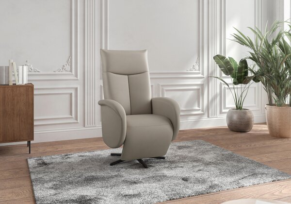 RELAXAČNÉ KRESLO, koža, sivá Sit & More - Online Only obývacie izby, Online Only