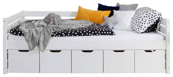 POSTEĽ S ÚLOŽNÝM PRIESTOROM, 100/200 cm biela MID.YOU - Detské izby, Online Only