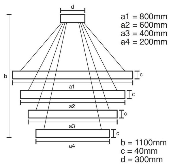 LED svietidlo + diaľkový ovládač 135W (J4314/G)