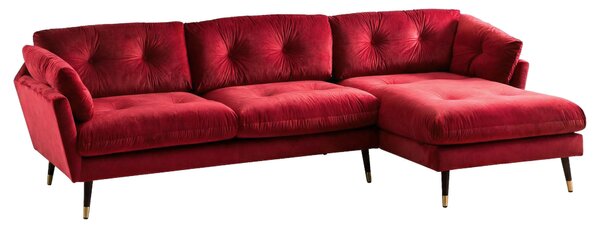 ROHOVÁ SEDAČKA, textil, tmavočervená MID.YOU - Online Only obývacie izby, Online Only
