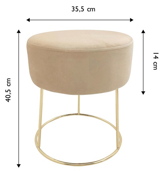TABURETKA, textil, 35,5/40,5/35,5 cm Echtwerk - Kreslá, Online Only