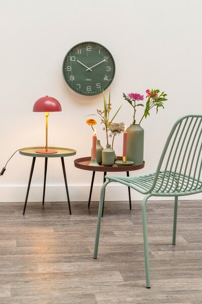 NÁSTENNÉ HODINY zelená 40/40/4,5 cm Karlsson - Hodiny, Online Only