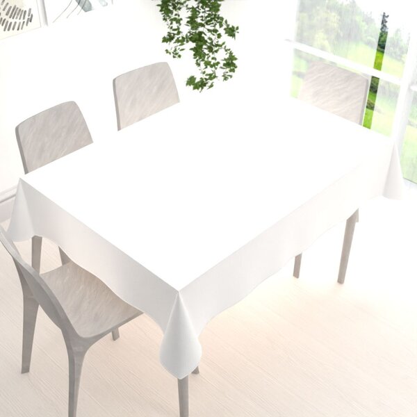 Biante Zamatový obdĺžnikový obrus Velvet Premium SVP-052 Snehovo biely 60x100 cm