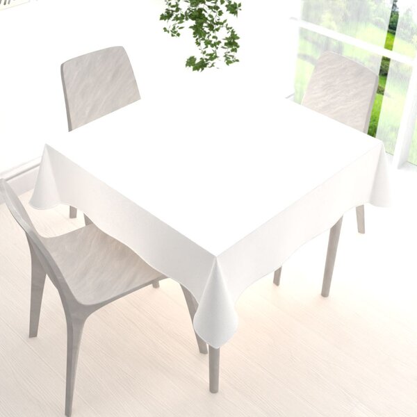 Biante Zamatový štvorcový obrus Velvet Prémium SVP-052 Snehovo biely 140x140 cm