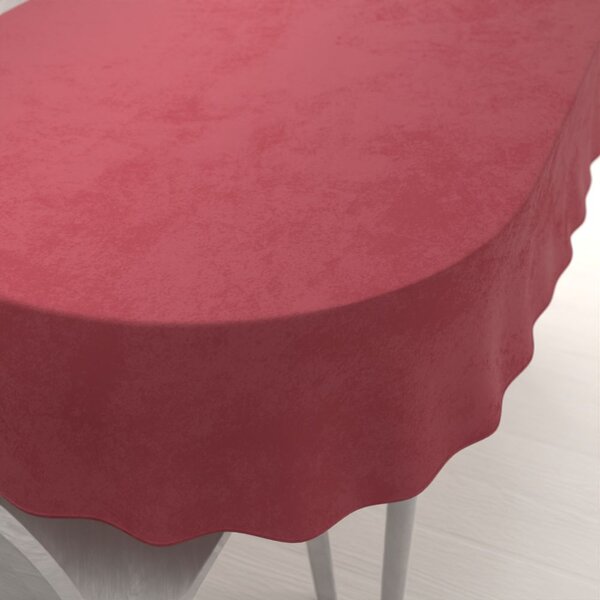 Biante Zamatový oválny obrus Velvet Prémium SVP-050 Vínovo červený 60x100 cm